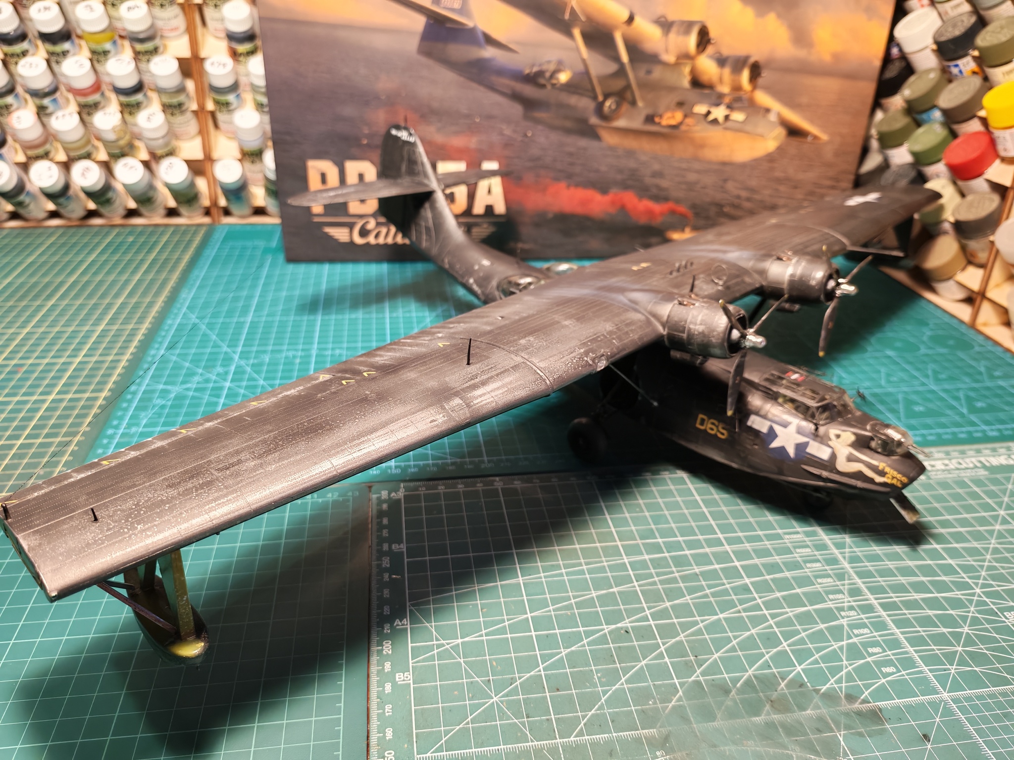 PBY-5A Catalina 1/48  Eduard - My, Stand modeling, Scale model, Modeling, The Second World War, Longpost