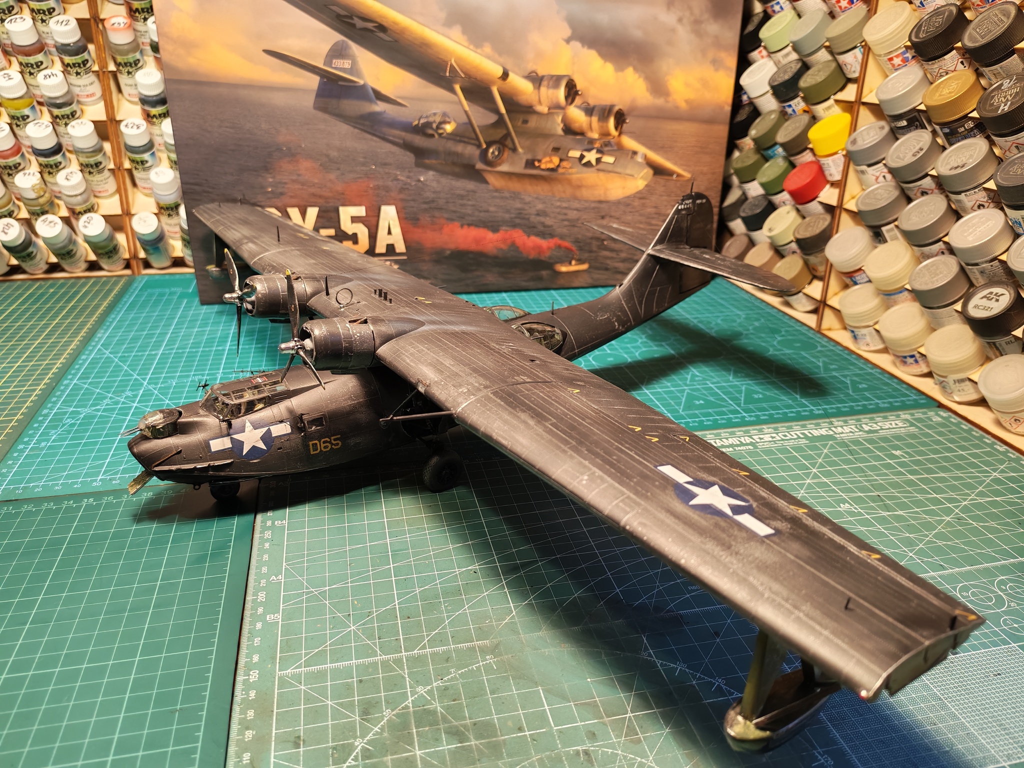PBY-5A Catalina 1/48  Eduard - My, Stand modeling, Scale model, Modeling, The Second World War, Longpost