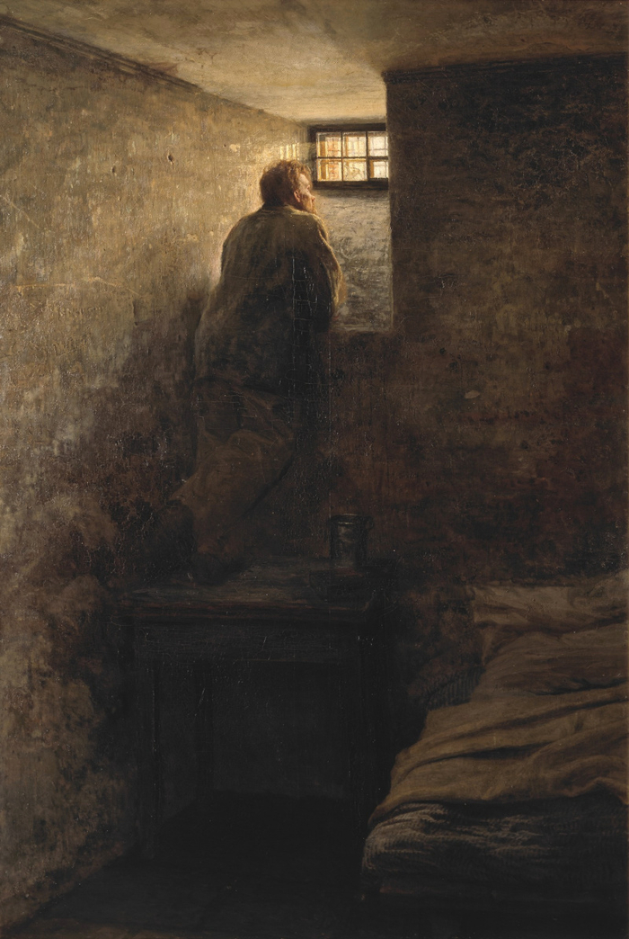 Заключенный. Худ: Николай Александрович Ярошенко. 1878,