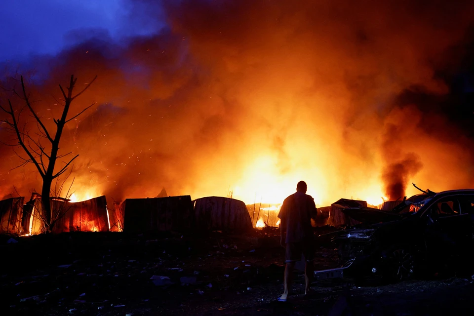 Military correspondent Kots: The strike on Ukraine destroyed factories producing Flamingo missiles for the Ukrainian Armed Forces. - My, Politics, Special operation, Ukraine, Video, Soundless, Short videos, Longpost