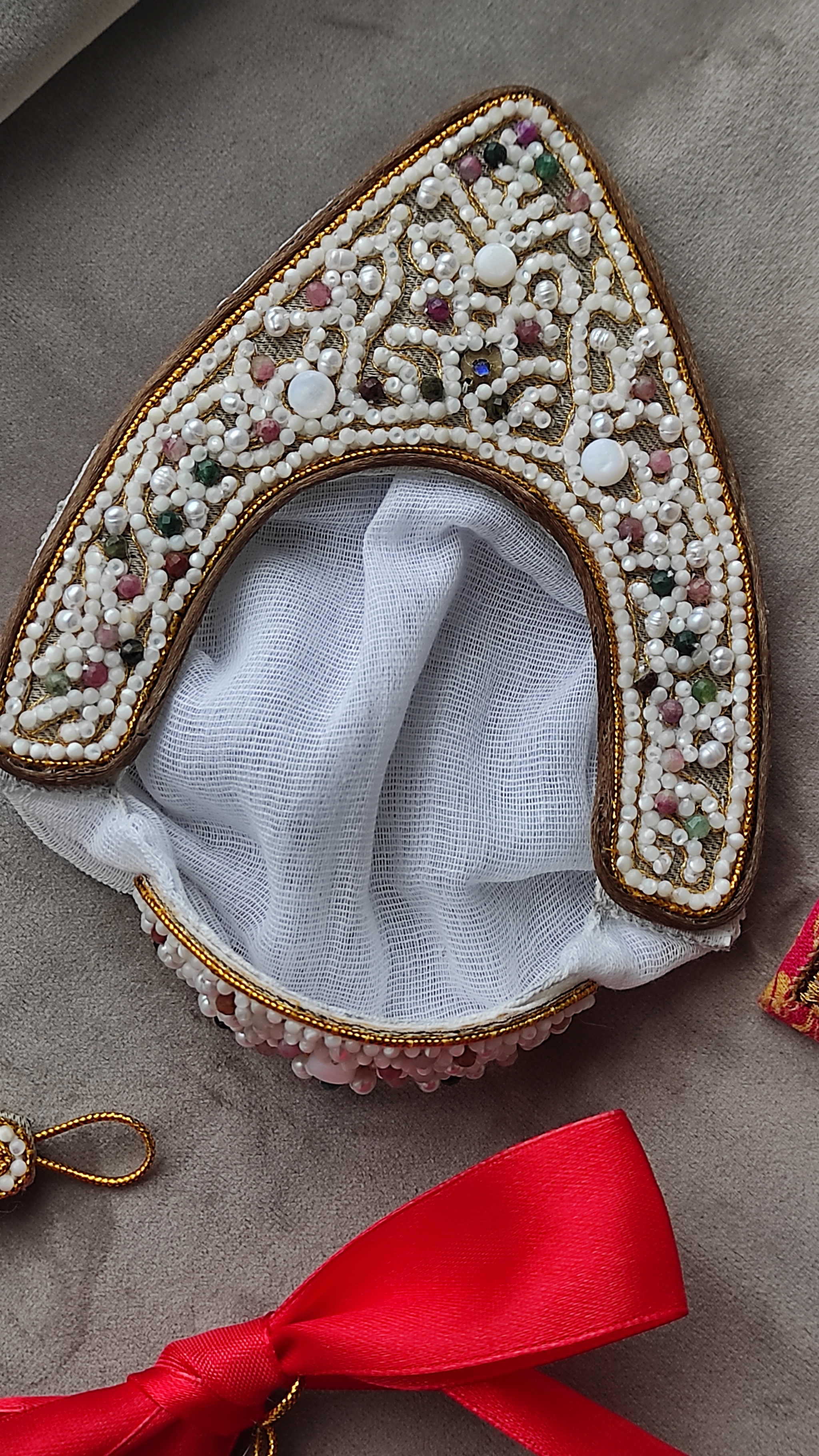 Beauty is in the details - My, Embroidery, Needlework, Handmade, Hobby, With your own hands, Kokoshnik, Art, Exhibition, Creation, Slavs, beauty, Longpost