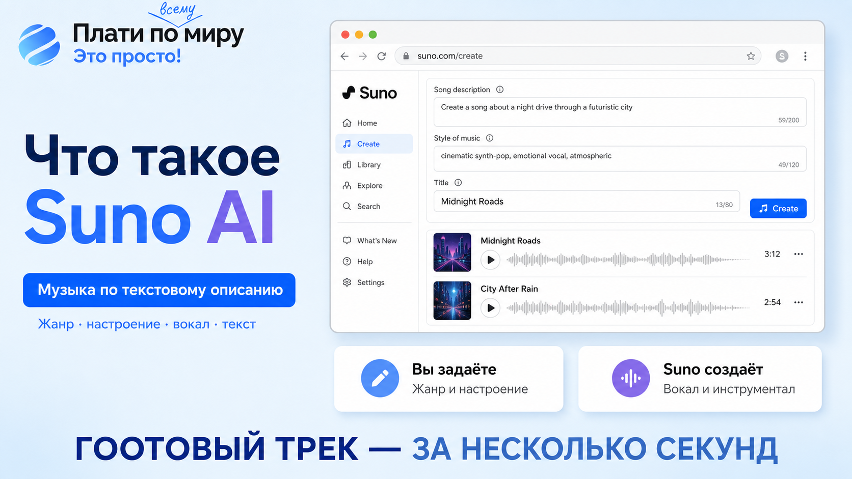 How to pay Suno in Russia in 2026 to make your tracks legal - Series How to pay for subscriptions, Instructions, Appendix, Bank card, Suno, Program, Music, Music Generation, Company Blogs, Longpost, 