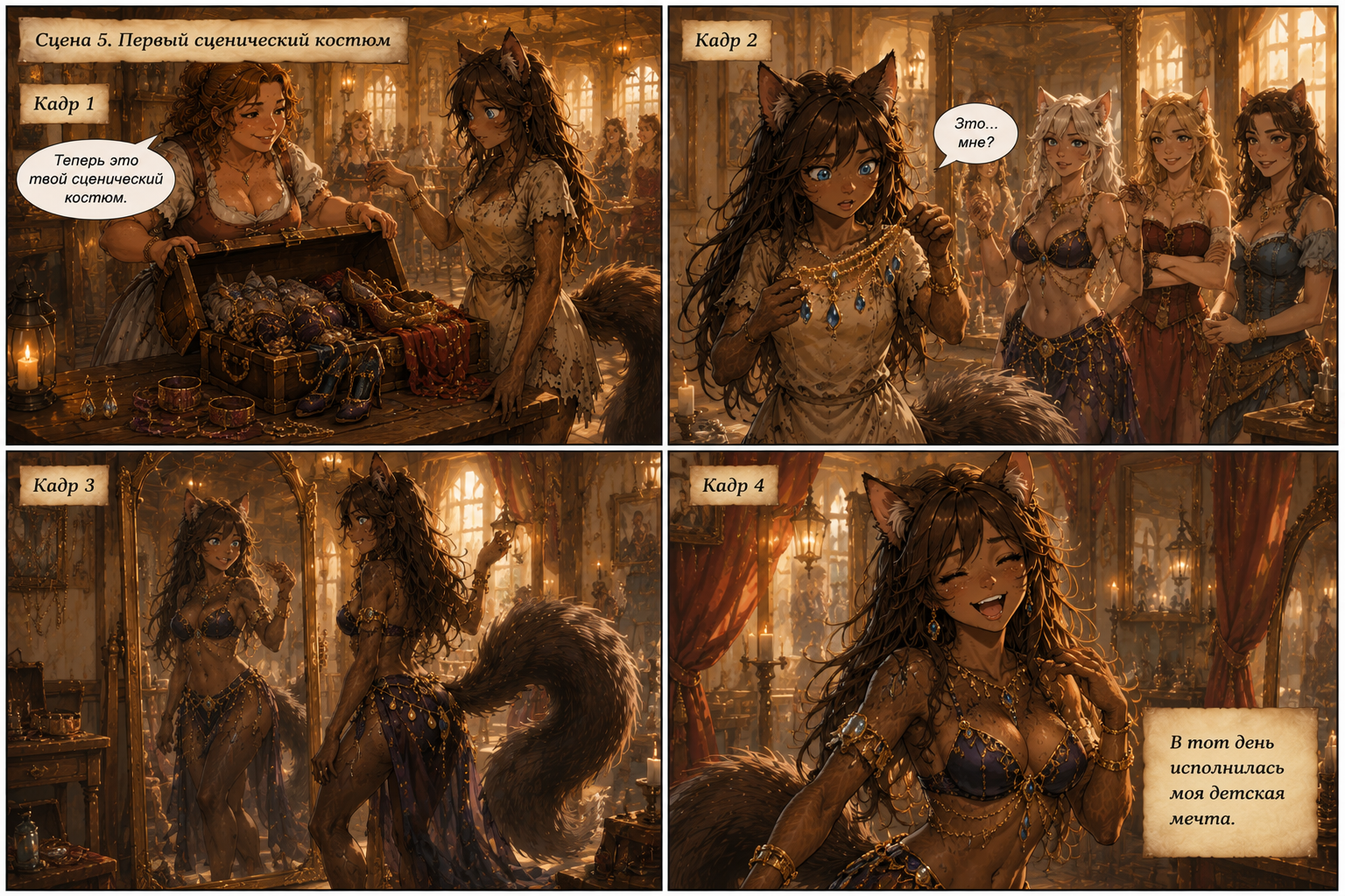 Aerys, Part 2 of 3 - Jacktown - Series Jacktown, Neural Network Content, Furry, Neural network art, Comics, Fantasy, Urban fantasy, Longpost
