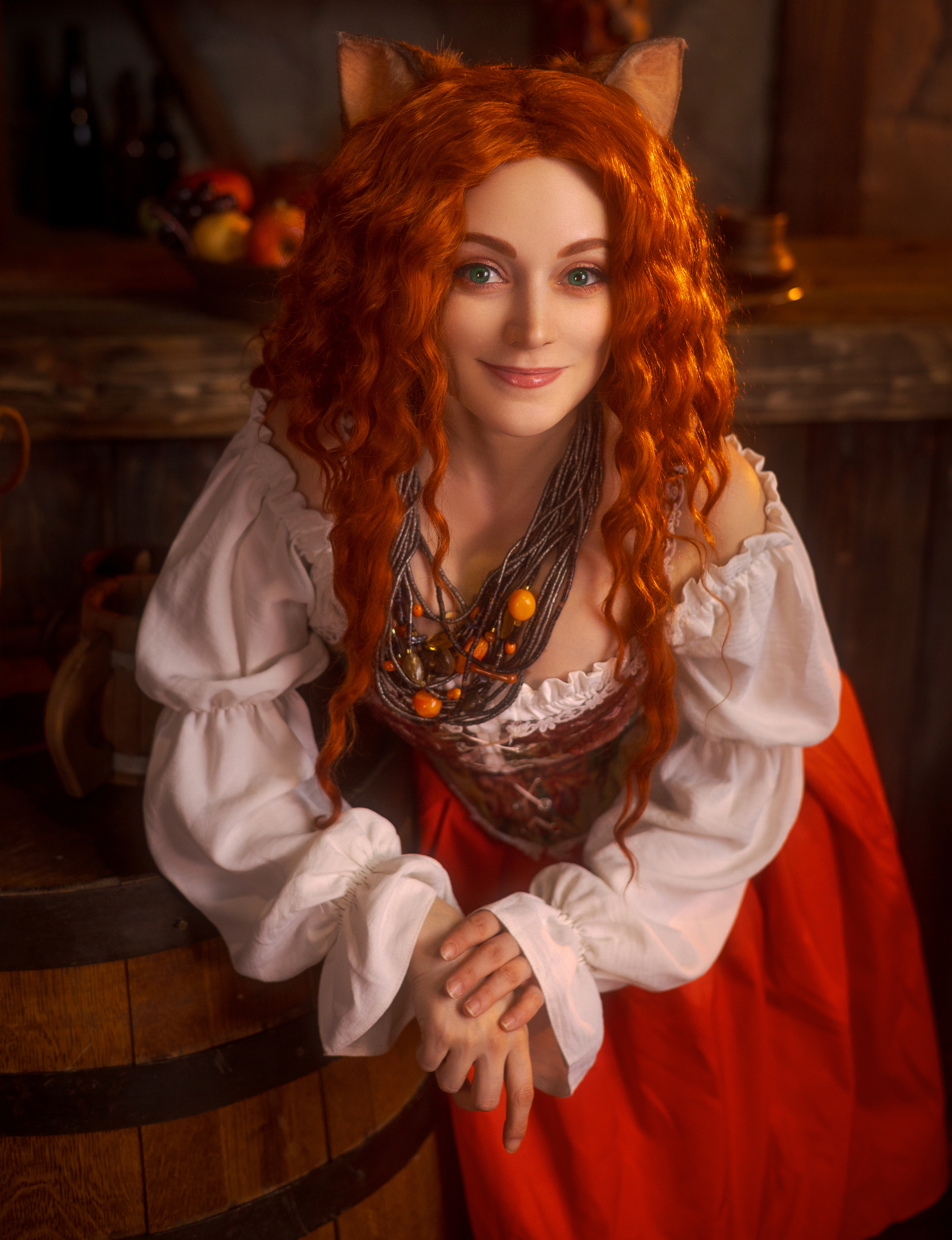 Cosplay of Trisha the cat from the Chronicles of Echo book series by Max Fry. - My, Cosplay, Neko, PHOTOSESSION, Friday tag is mine, Redheads, The photo, Max Fry, Longpost