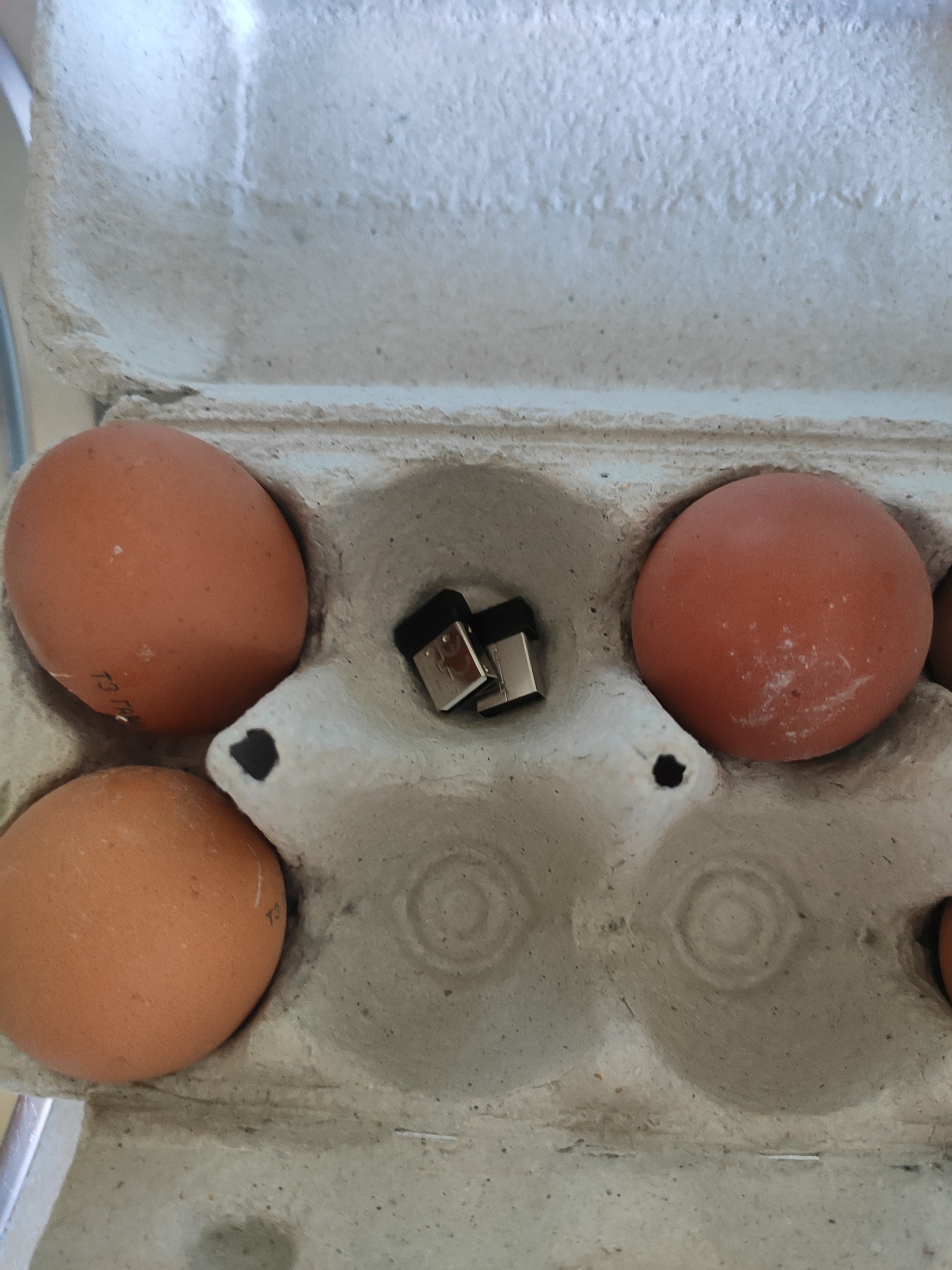 Flash drives in eggs) - Eggs, Funny, Prank, Longpost