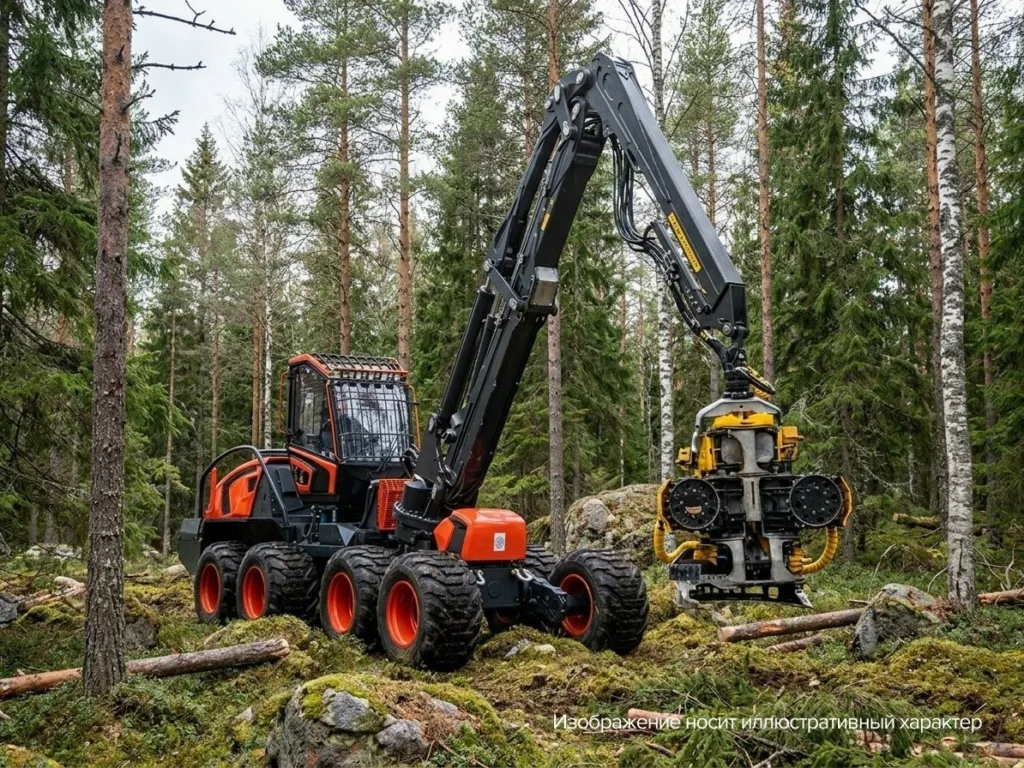 The new KAMAZ-1010 harvester is assembled exclusively from domestic components - Logging, Technics, Technologies, Mechanical engineering, Kamaz, Import substitution, Harvester, Industry, Forest, New items, Development, Progress, news, Longpost