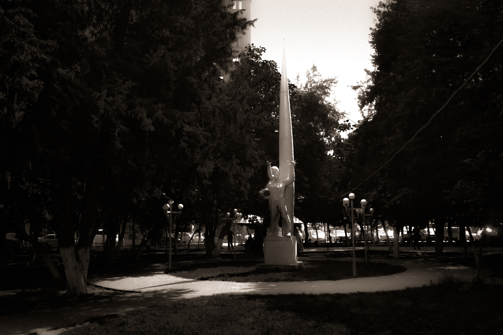 Monument of the 60s - Series I take pictures too, My, The photo, sights, Space, the USSR, Космонавты, Monument, Local history, Rocket