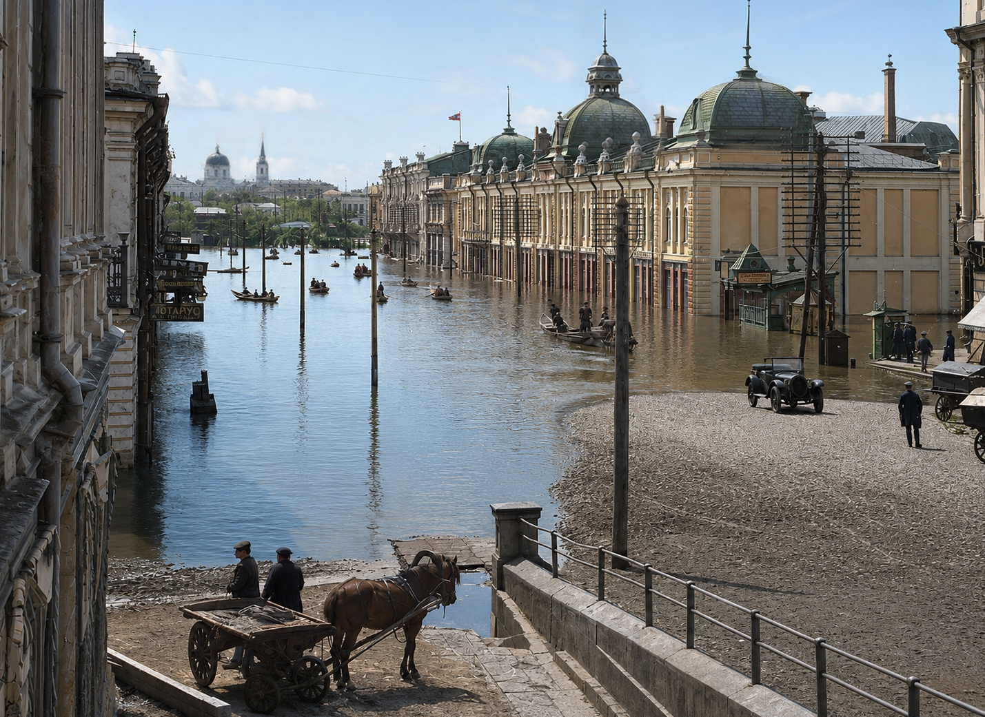 Restored vintage photographs of Omsk - Series Neural networks, My, Neural Network Content, Omsk, Town, The photo, History, Old photo, Longpost