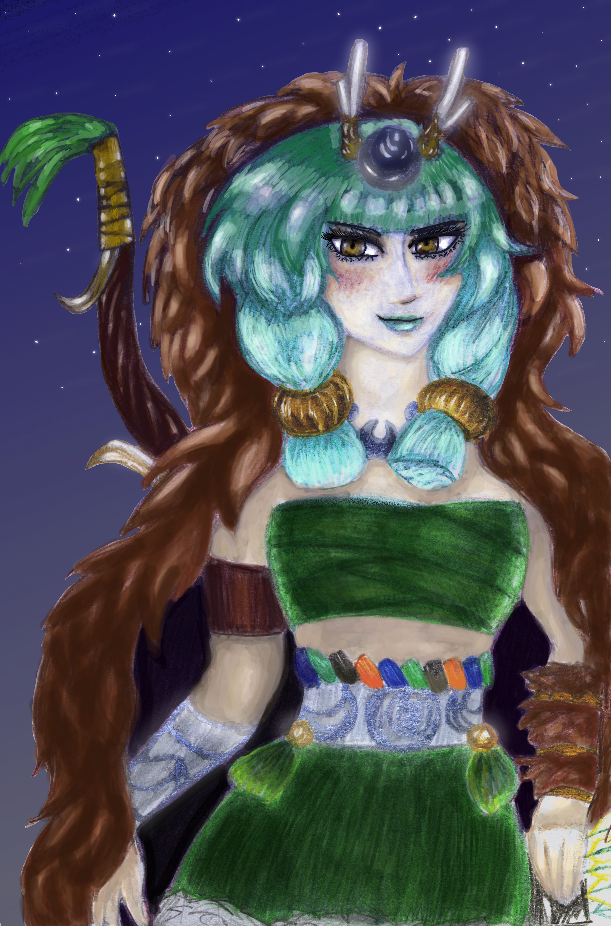 My Hades 2 fanart - My, Images, Art, Traditional art, Hades, Artemis (space program), Dora, Nyx, Selene, Medea, Longpost