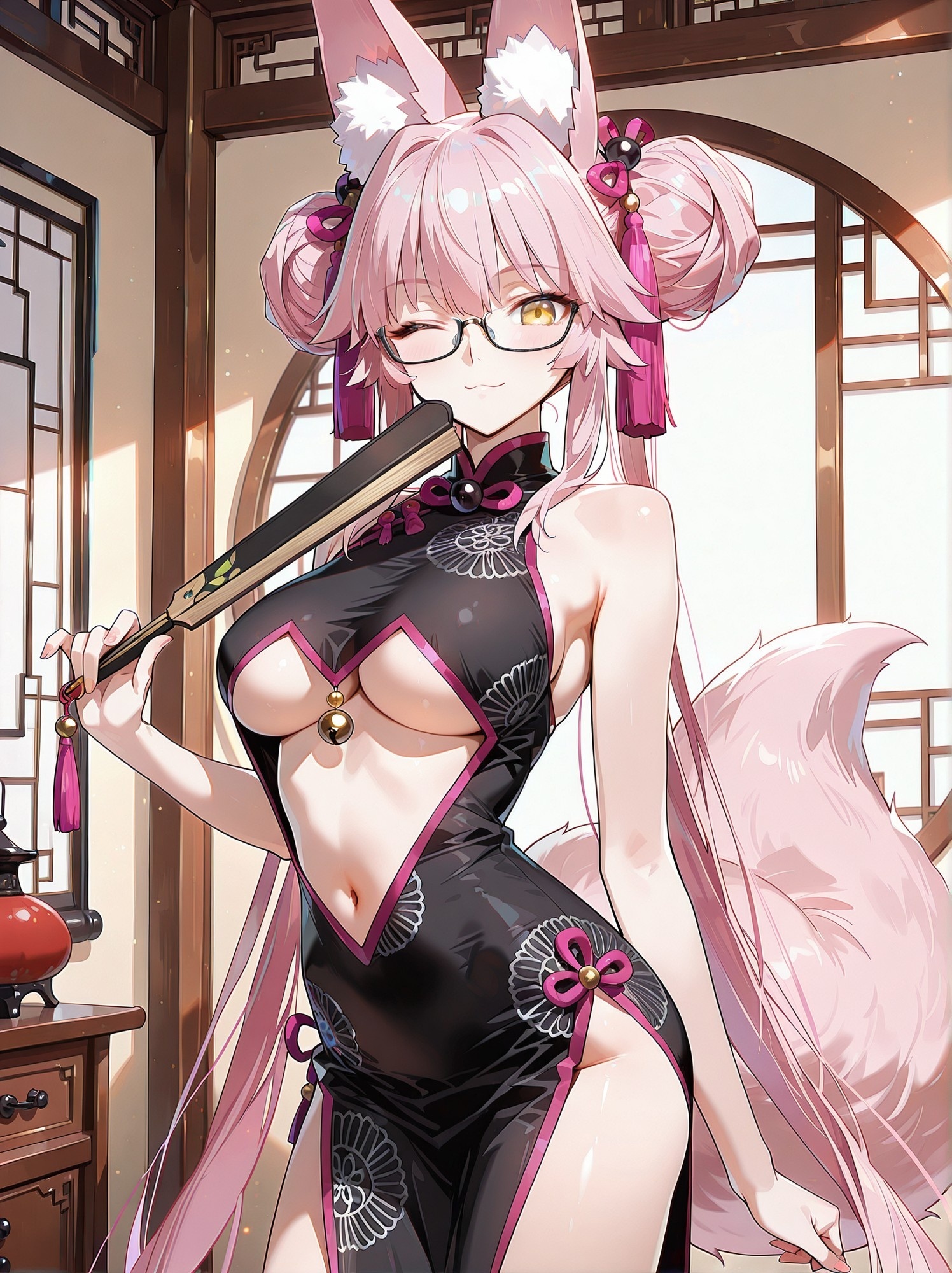 Koyanskaya - Neural Network Content, Anime, Anime art, Animal ears, Fate grand order, Koyanskaya, Longpost