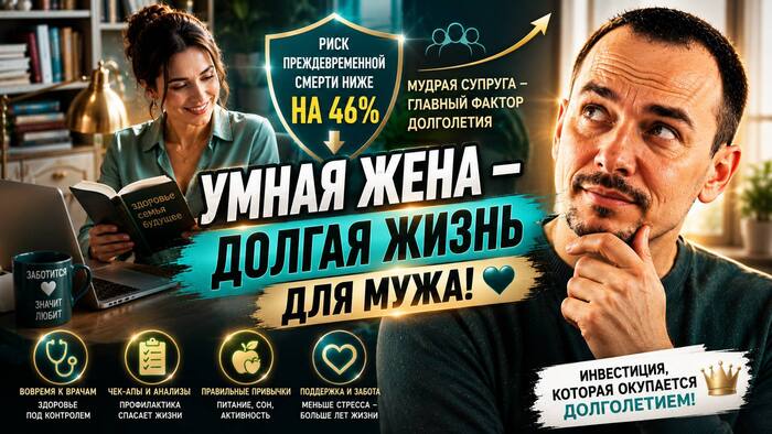 Учёные выяснили, какие жёны помогают мужчинам жить дольше