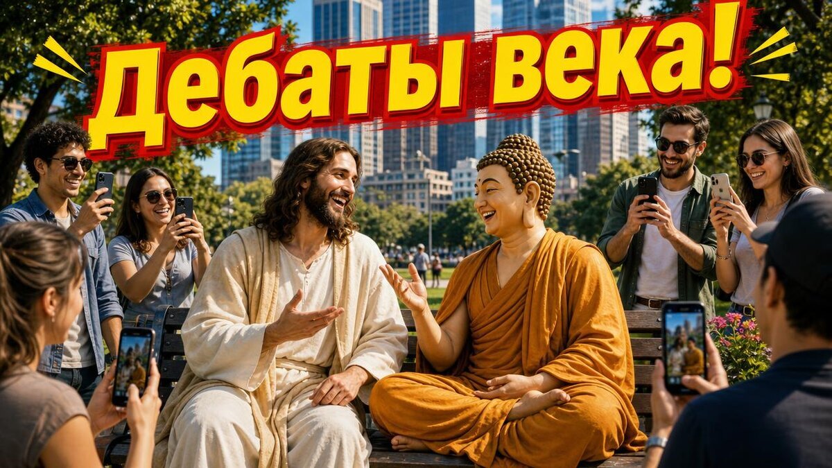 I asked a neural network to stage a debate between Jesus and Buddha. Who won the argument about the meaning of life? - My, Neural Network Content, Philosophy, Thinking, Personality, Consciousness, Artificial Intelligence, Jesus Christ, Buddha, Longpost