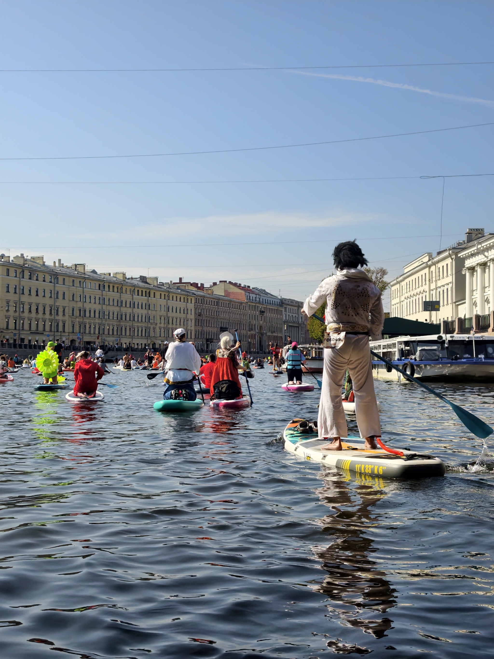 Fontanka SUP. How it was - My, Saint Petersburg, Fontanka, The festival, SUPsurfing, Paddleboard, Cosplay, Video, Vertical video, Short videos, Longpost