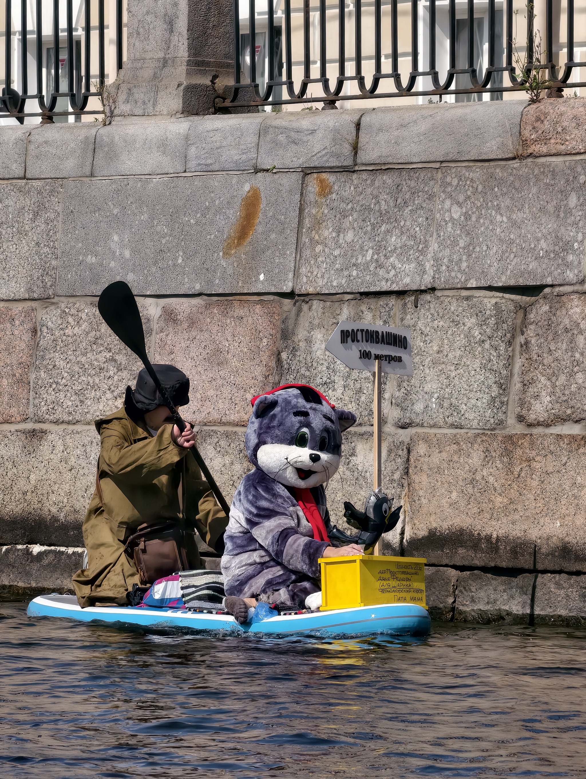 Fontanka SUP. How it was - My, Saint Petersburg, Fontanka, The festival, SUPsurfing, Paddleboard, Cosplay, Video, Vertical video, Short videos, Longpost