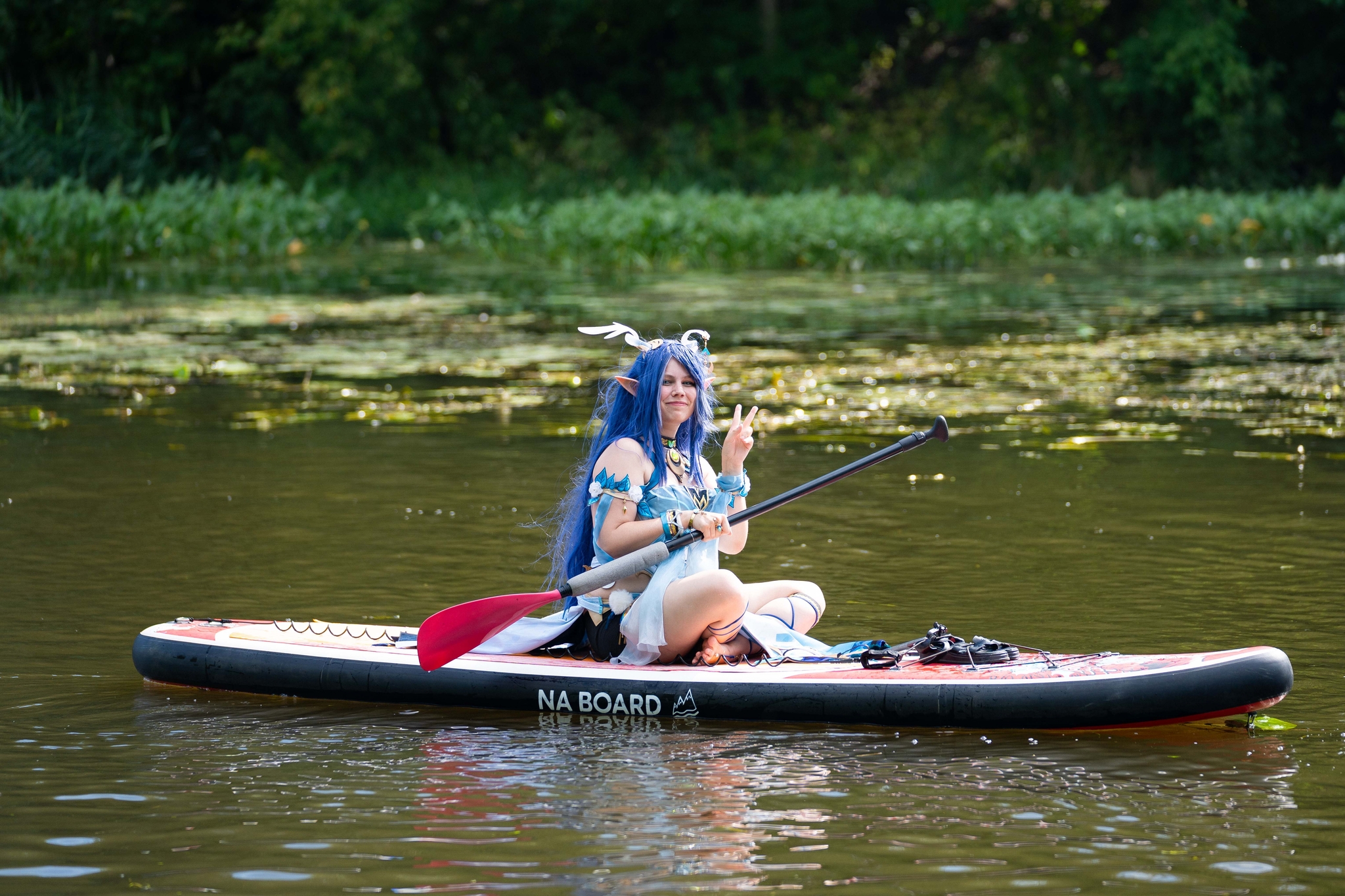 The fifth SUP carnival on the waves of Uvodi Mighty - My, Paddleboard, SUPsurfing, Carnival, Day of the city, Ivanovo, Ivanovo region, Holidays, The festival, River rafting, Girls, Sports girls, Sport, Cosplay, Costume, Longpost