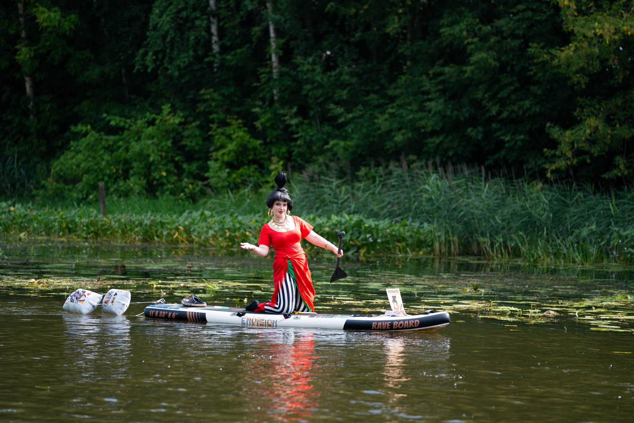 The fifth SUP carnival on the waves of Uvodi Mighty - My, Paddleboard, SUPsurfing, Carnival, Day of the city, Ivanovo, Ivanovo region, Holidays, The festival, River rafting, Girls, Sports girls, Sport, Cosplay, Costume, Longpost
