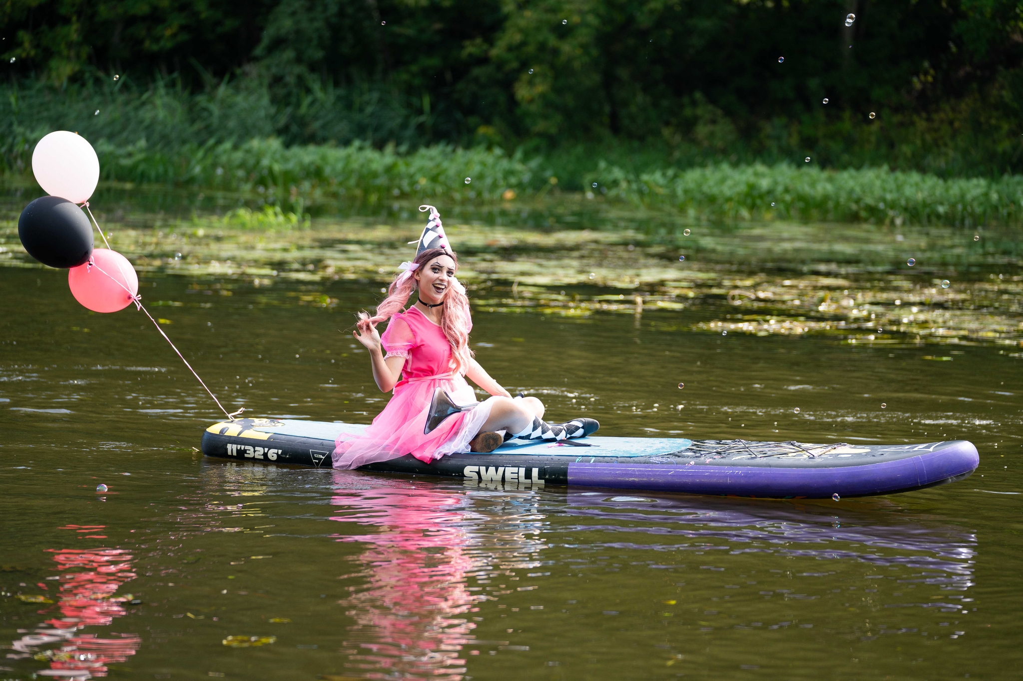 The fifth SUP carnival on the waves of Uvodi Mighty - My, Paddleboard, SUPsurfing, Carnival, Day of the city, Ivanovo, Ivanovo region, Holidays, The festival, River rafting, Girls, Sports girls, Sport, Cosplay, Costume, Longpost