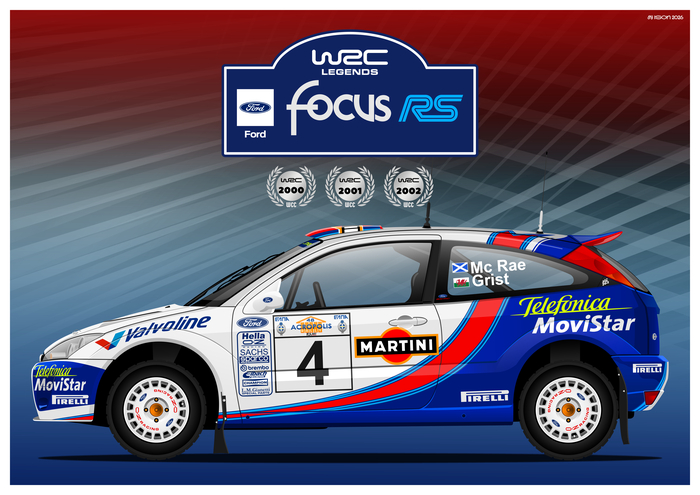 Ford Focus RS WRC Poster.