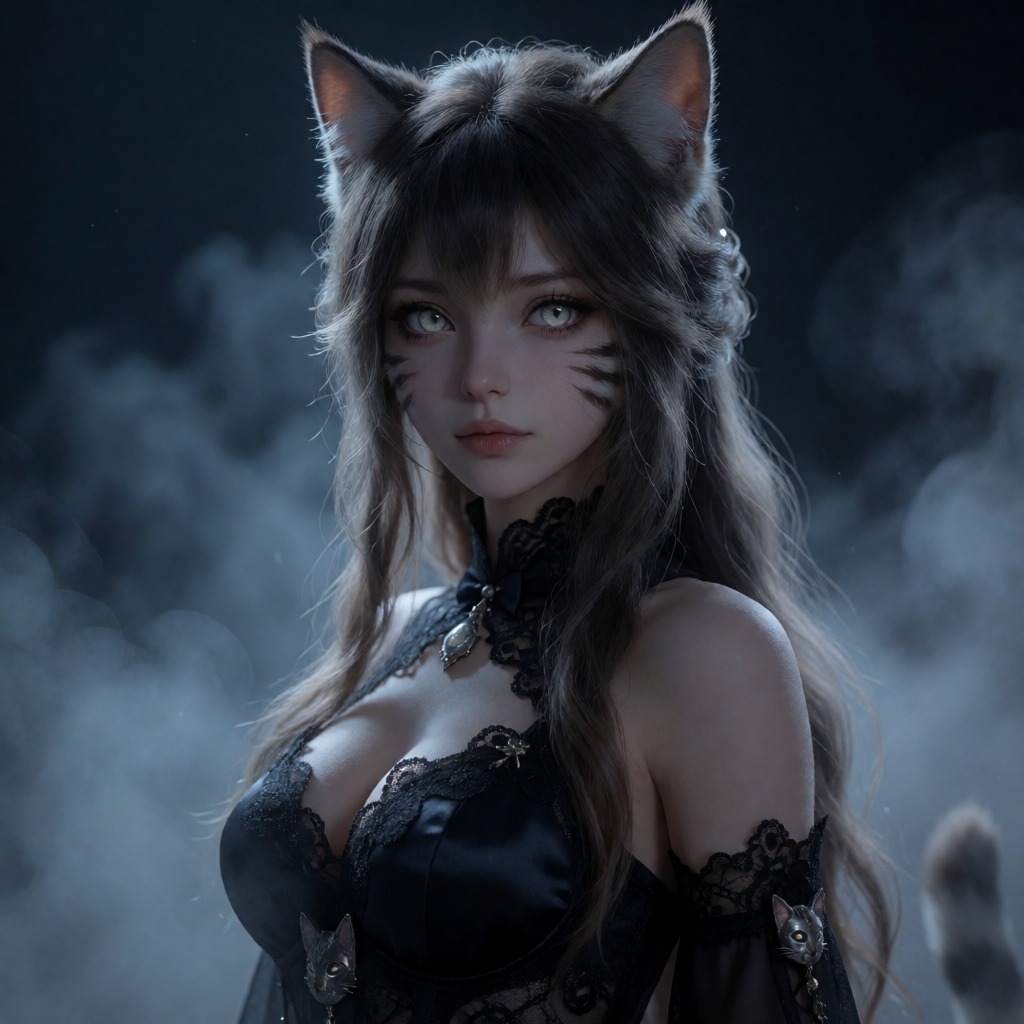 Kittens - Series Cats, My, Neural Network Content, Artificial Intelligence, Generating Images, Promt
