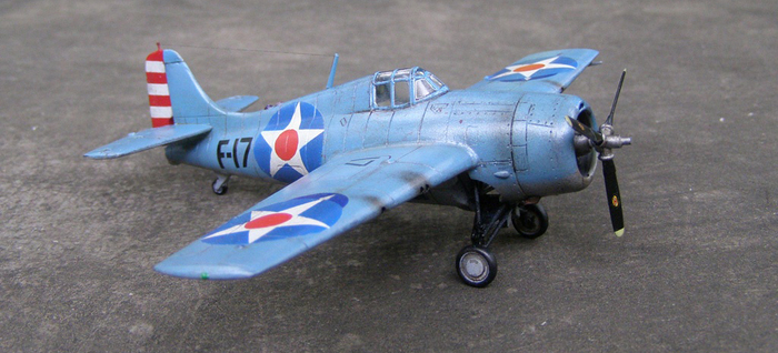 Модель самолета F4F-4 WILDCAT. Academy, масштаб 1/72.