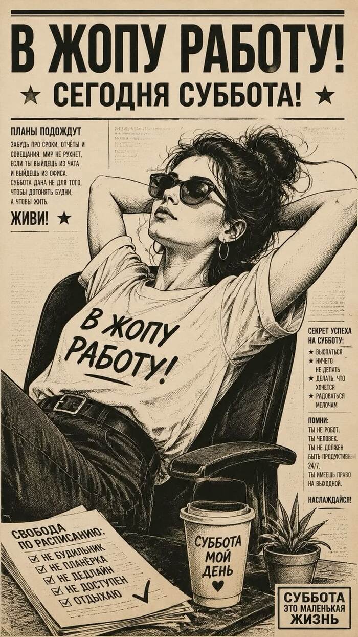 В жопу работу !