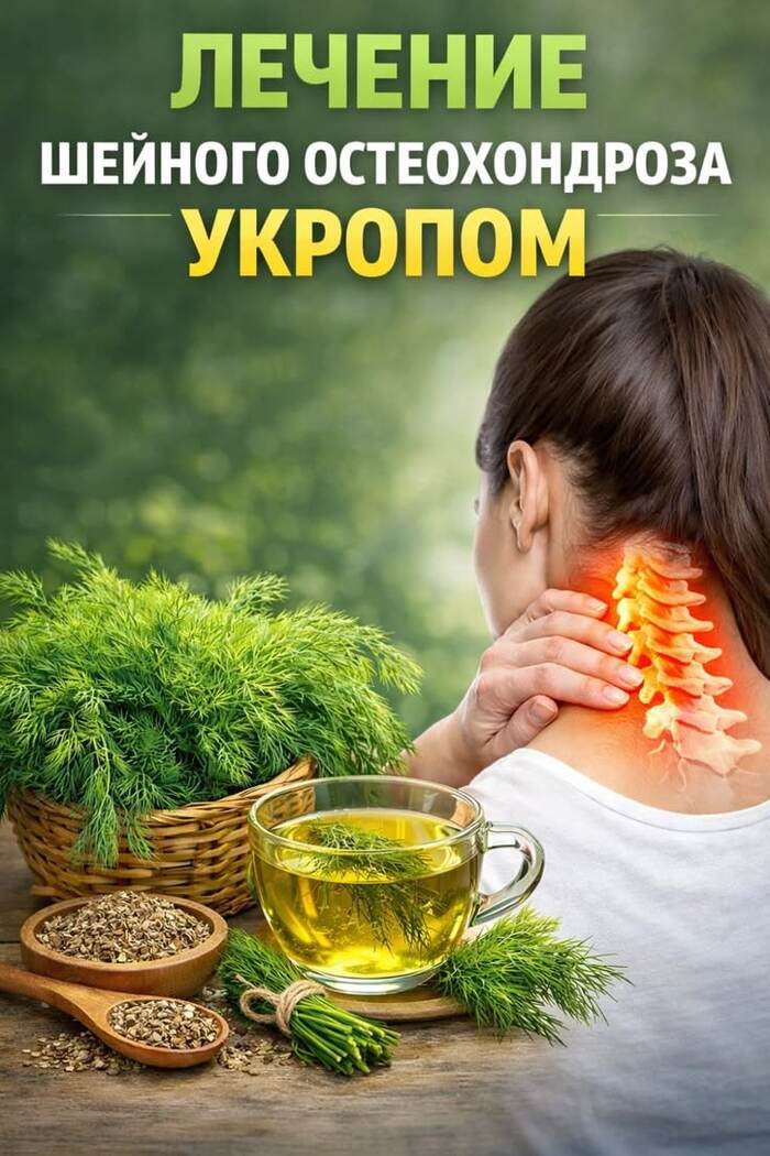 Укроп в лечении шейного остеохондроза: польза, рецепты и мнения