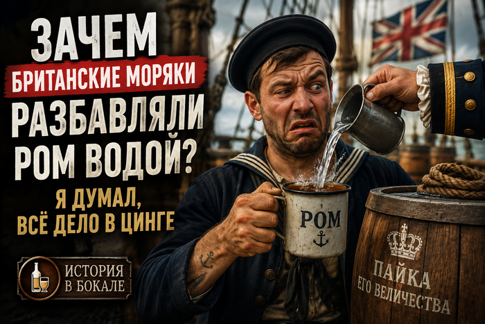 Зачем британские моряки разбавляли ром водой? Я думал, всё дело в цинге