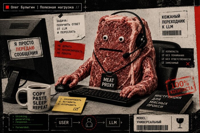 В западной айтишке появился прекрасный термин: «Meat Proxy» (Мясной прокси)