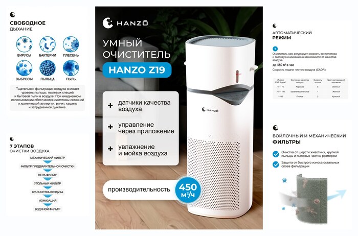 HANZO Z19 ���������� ������� � ������������, UV-������� � ���������. ������������ ����������� �������