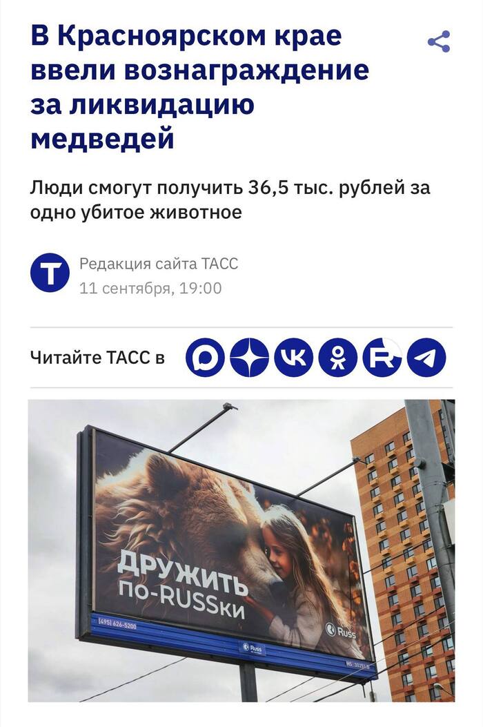 Нападения медведей