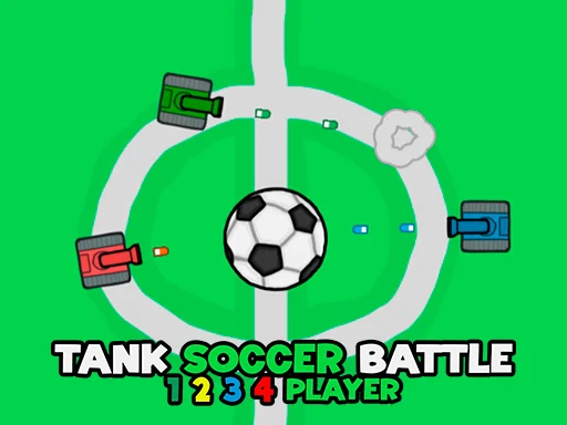 Танковый Футбол: Битва на 1, 2, 3, 4 Игрока