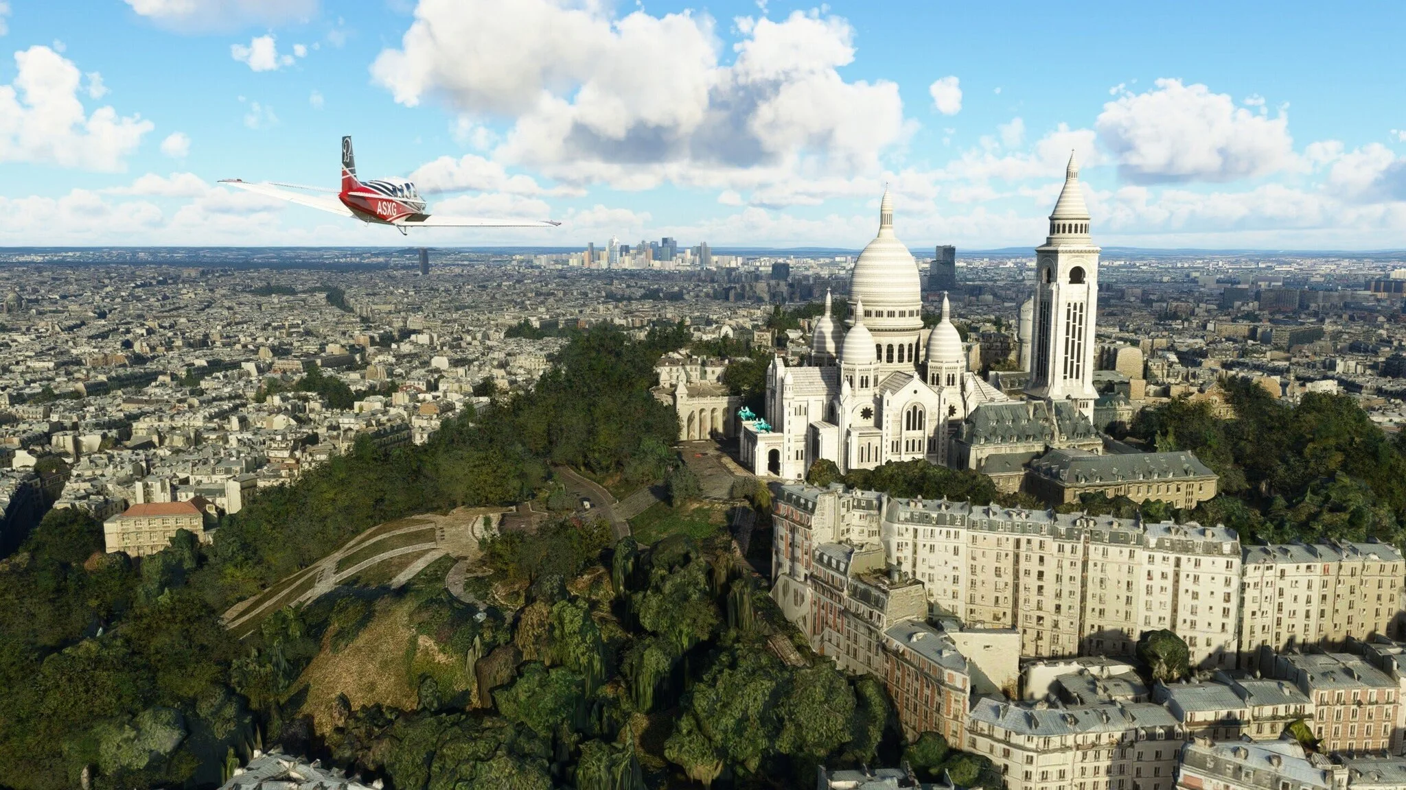 Microsoft Flight Simulator modélise Paris de manière bluffante