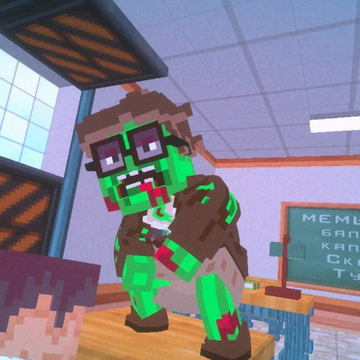 Осторожно: мемы!
Зомблокс — это бесплатный 3D шутер в духе Контры и Майнкрафт.
Выживай в школе полной зомби. 