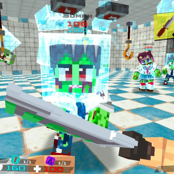 Осторожно: мемы!
Зомблокс — это бесплатный 3D шутер в духе Контры и Майнкрафт.
Выживай в школе полной зомби. 