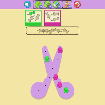 Сортируй все булавки по цветным коробкам, главное соблюдать порядок, чтобы не проиграть!