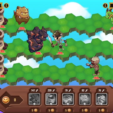 Монстрикс — это динамичная стратегия, где ты собираешь, улучшаешь и сражаешься с могучими монстрами.