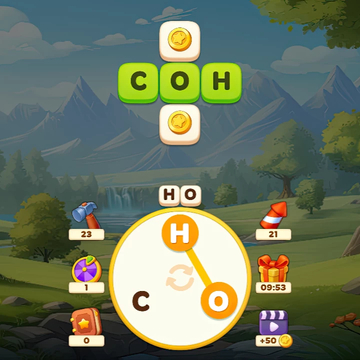 Найдите все слова в кроссворде, используя данные буквы, чтобы пройти уровни.