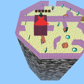 Прятки в майнкрафт - постройте стену из разбросанных по уровню блоков, защитись от наступающей толпы зомби! Не позволь сопернику уничтожить стену!