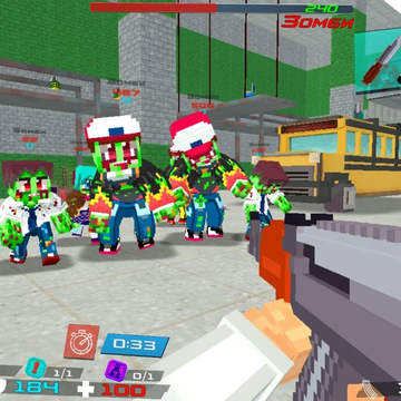 Осторожно: мемы!
Зомблокс — это бесплатный 3D шутер в духе Контры и Майнкрафт.
Выживай в школе полной зомби. 