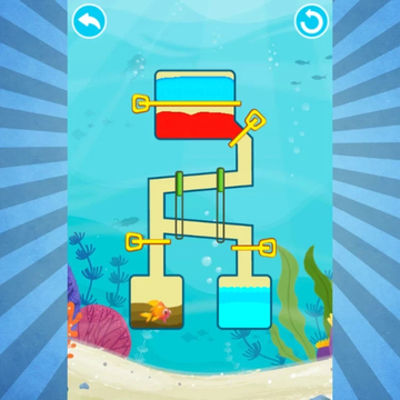 Спаси золотую рыбку из сложных ловушек. Веселись, выполняя логические задания.