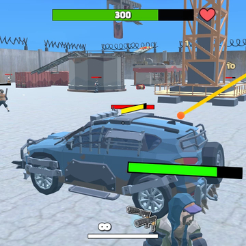 Интенсивные бои в постапокалиптическом мире. Бери пушку, садись в тачку и в бой.