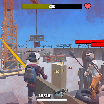 Интенсивные бои в постапокалиптическом мире. Бери пушку, садись в тачку и в бой.