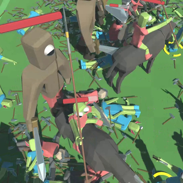 Веселые битвы с физикой. 
Сражайся против других игроков.