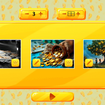 Развивай логику с игрой "Микс пазл: Деньги"! Собирай картинки, перемещая блоки, и учись разбираться в мире финансов с увлекательными задачами.