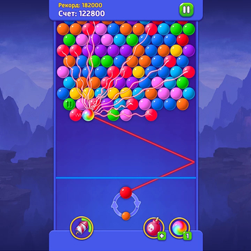 Стреляй цветными шариками, используй бонусы и зарабатывай очки! Лопай пузыри, открывай подарки и стань лидером в «Бабл Бласт Мастер»!