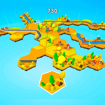 Это расслабляющая градостроительная головоломка, в которой вы размещаете гексы - плитки, на доске, для создания красивых пейзажей. Воздушный остров с романтичными деревнями и городами, одним словом Hexotopia.