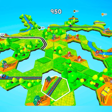 Это расслабляющая градостроительная головоломка, в которой вы размещаете гексы - плитки, на доске, для создания красивых пейзажей. Воздушный остров с романтичными деревнями и городами, одним словом Hexotopia.