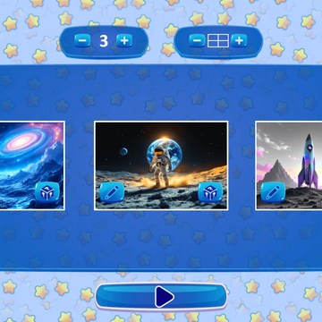 Путешествуйте по космосу в Микс Пазл: Космос! Меняйте блоки местами, чтобы собирать космические картины. Исследуйте планеты, звезды и галактики!