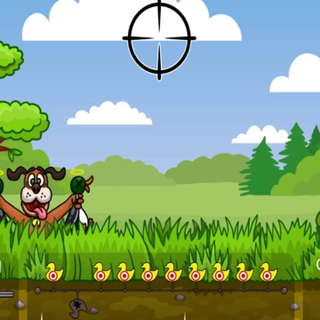 Охотник на уток - это веселая игра, в которой нужно стрелять по пернатым.