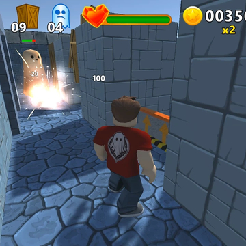 Погрузись в лабиринты Бомбермена в полном 3D! Атакуй привидения, взрывай лутбоксы, собирай бонусы, монеты и покупай на них апгрейды!